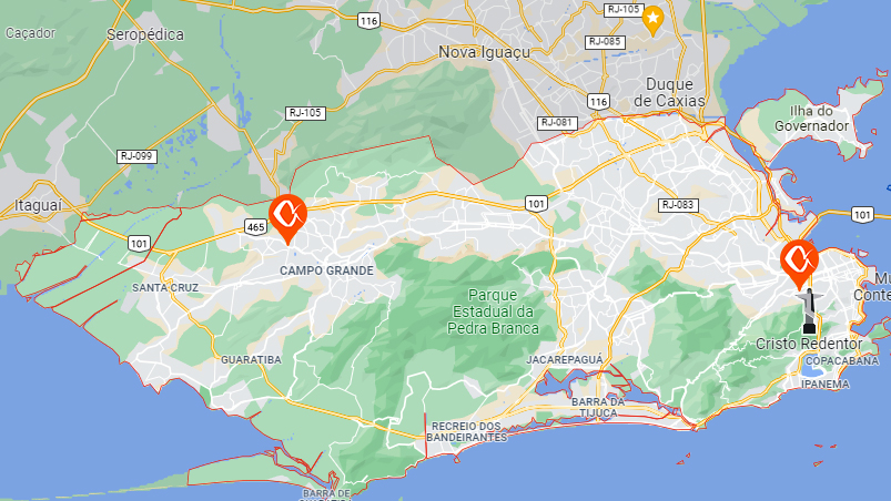 Mapa Rio de Janeiro Município